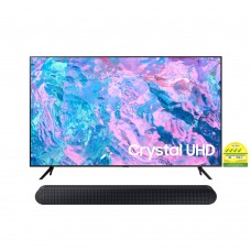 (Bundle) Samsung UA75CU7000KXXS Crystal UHD 4K TV + HW-S60B S-Series Soundbar